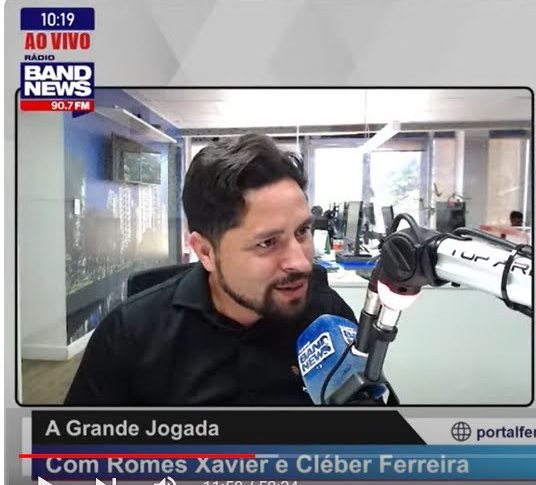 walace graça estrelafut na radio bandnews fm